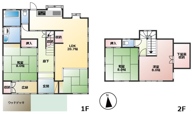 【間取り】 | 富士市国久保　中古戸建