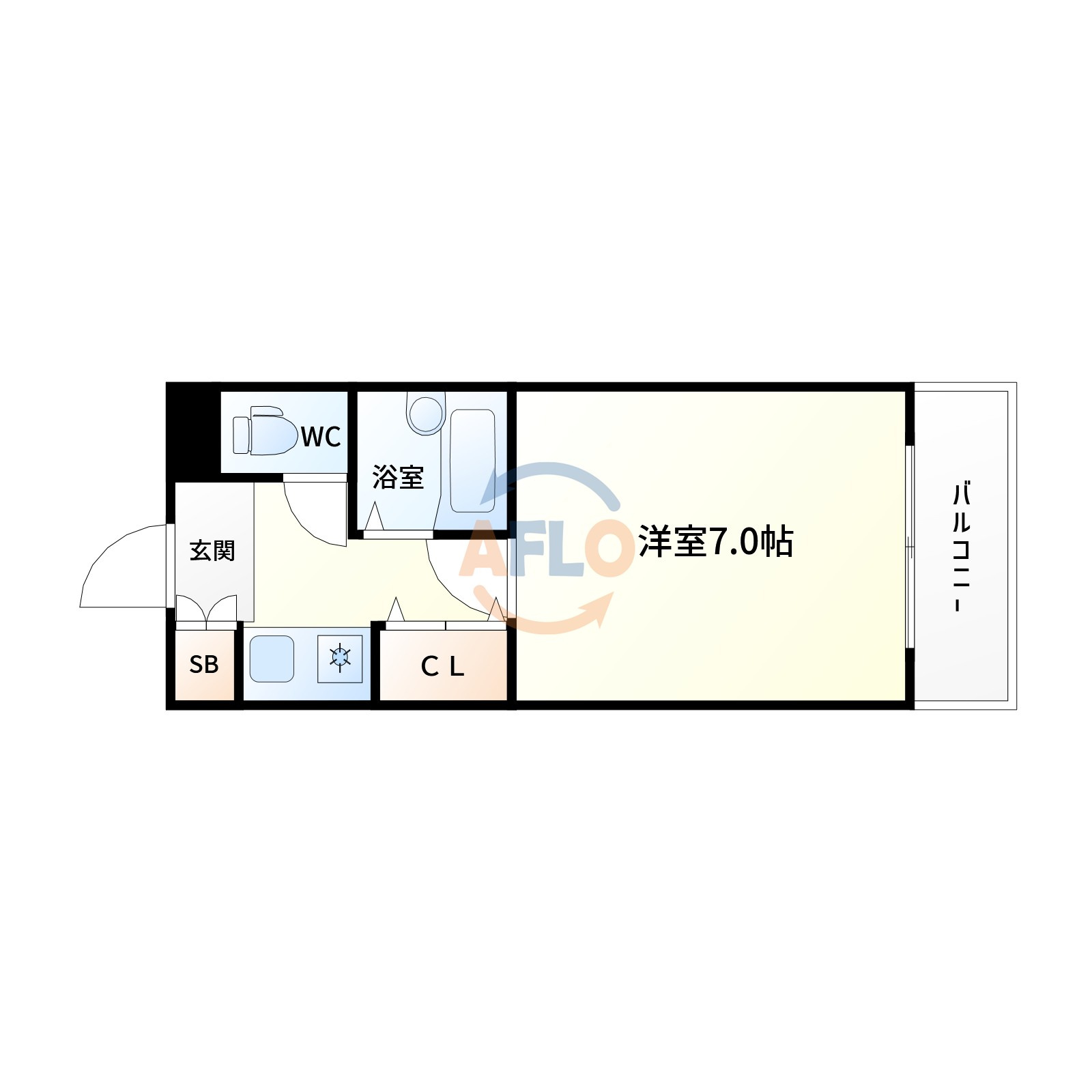 シャトレ豊津1の間取り|間取り