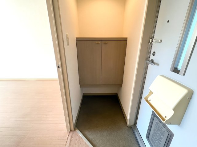 ソフィア西谷A棟の玄関