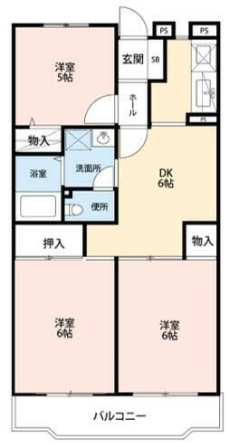 サンハイツ稲毛の間取り