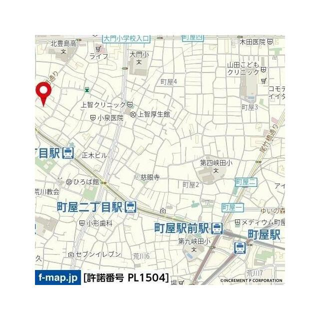 アルシオーネ町屋の地図