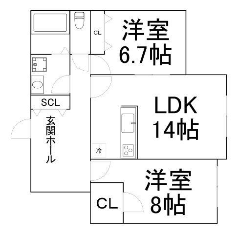 【間取り】 | パークハイムふかえ
