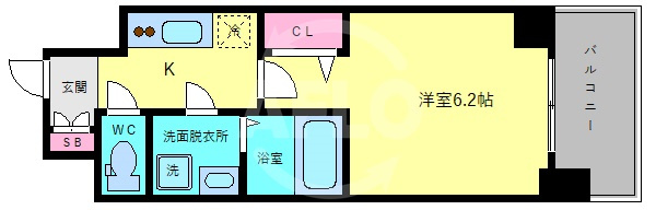 エスリード大阪CENTRAL AVENUEの間取り|エスリード大阪CENTRAL AVENUE　間取り