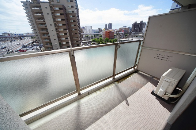 ルラシオン岡山奉還町のバルコニー