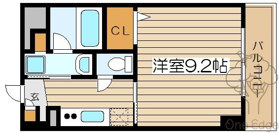 カルムクレール2.5.8の間取り
