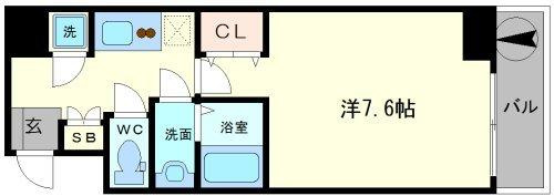 レジュールアッシュ松屋町の間取り|レジュールアッシュ松屋町　間取り