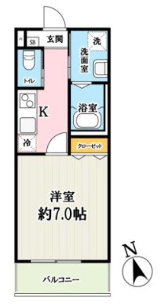 （仮称）キャメル梅島2Bの間取り