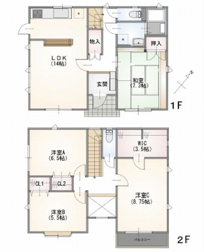 【仲介手数料０円】藤沢市本藤沢2丁目　中古戸建の間取り|藤沢市本藤沢2丁目　中古戸建