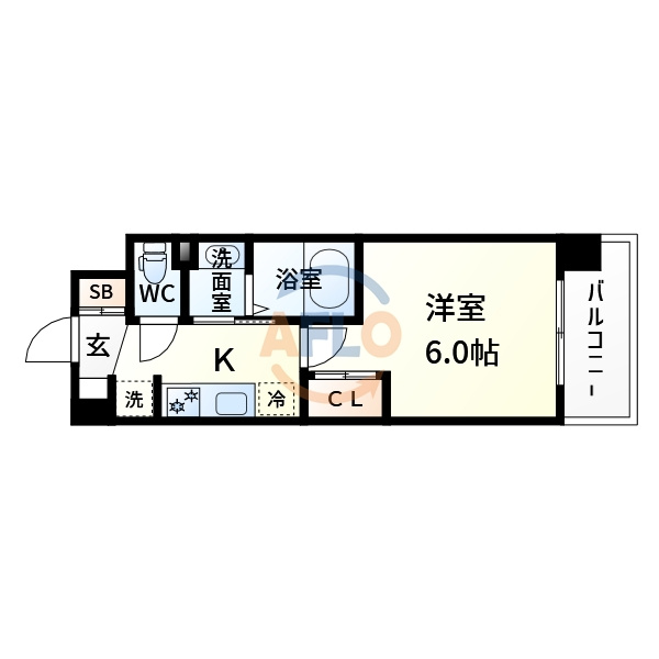 Luxe東三国ウエストの間取り|Luxe東三国west　間取り