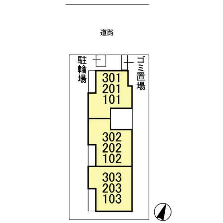 グランバリエ志村の区画図