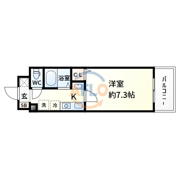 マインズコム新北野の間取り|マインズ・コム新北野　間取り