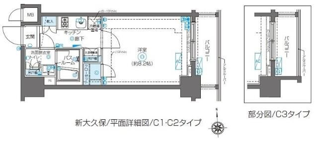ＺＯＯＭ新大久保の間取り