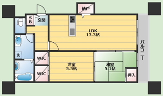 【間取り】 | Garden crest箕面船場
