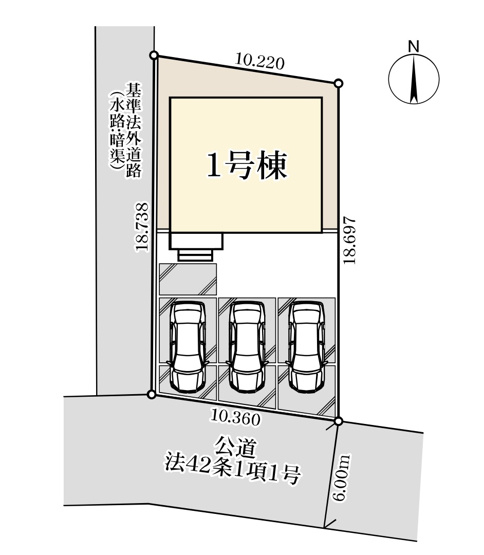 【区画図】 | 深谷市本住町第2   LiveleGarden.s　　新築戸建　全1棟　1号棟
