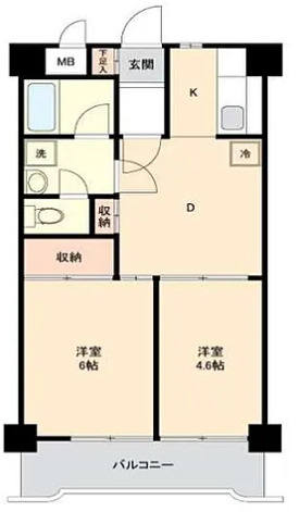 スカイパレス三ノ輪の間取り