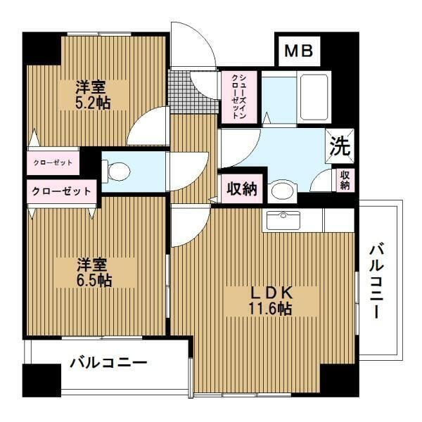 エヴァーグリーン新羽の間取り