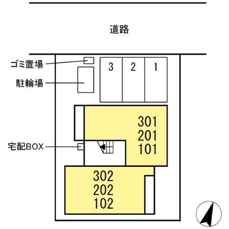 ハレレアの区画図