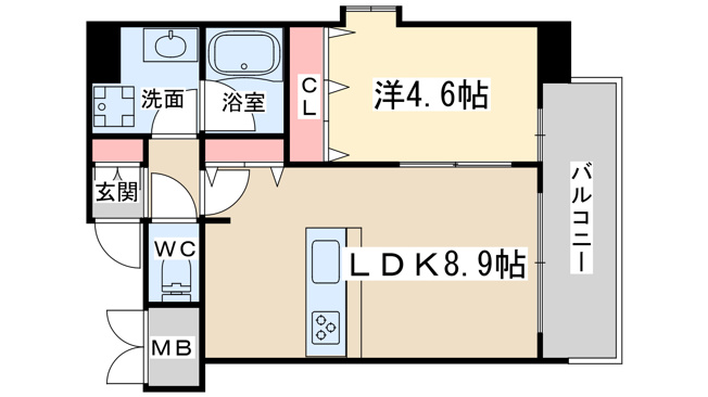 【間取り】 | ルフォンプログレ南森町