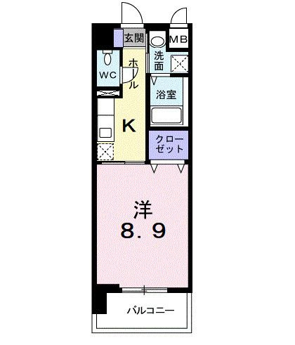 アベニール国立の間取り