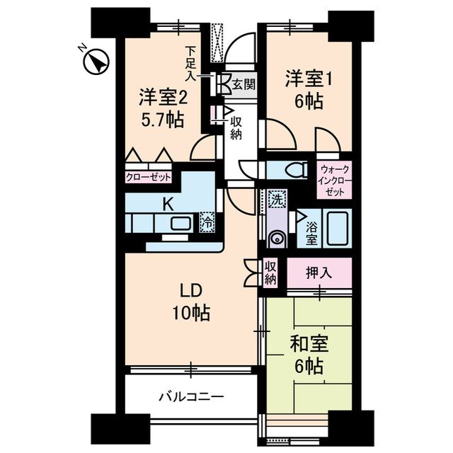 ヴェルポワール東葛西の間取り