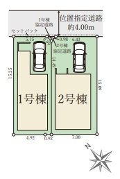 伊丹市安堂寺町　第1期　新築一戸建ての区画図|全2区画