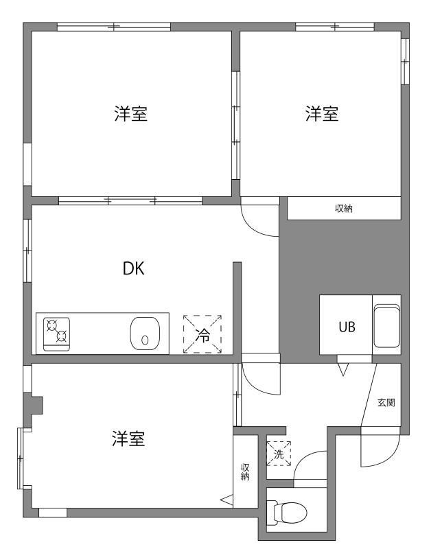 グリュックスハイムの間取り|間取り図