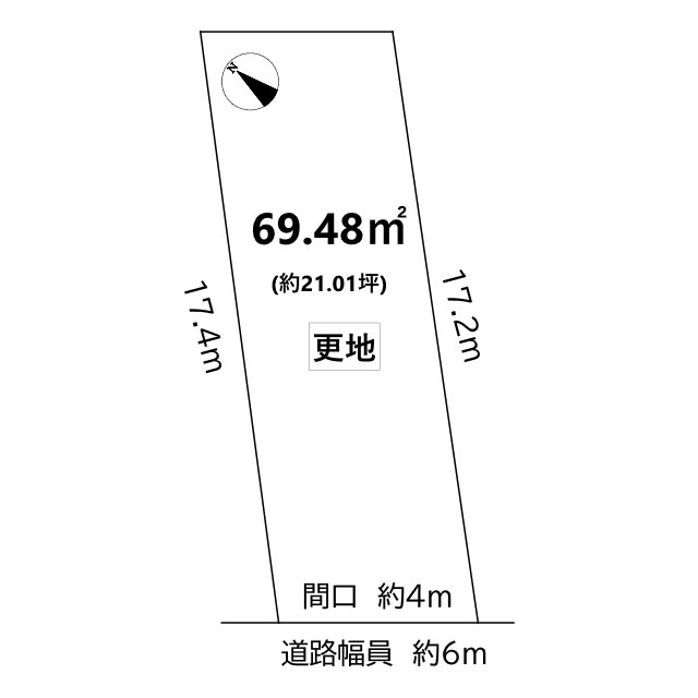 上賀茂中ノ河原町 土地の土地図