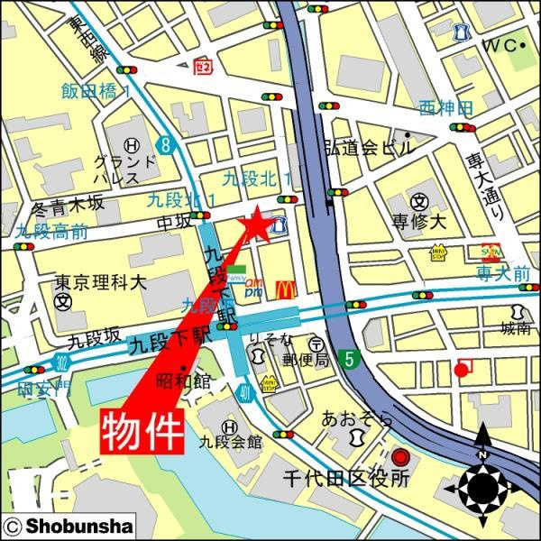 東建ニューハイツ九段の地図