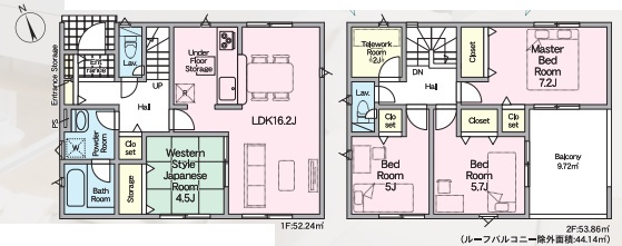 ★東近江市市子川原町　第1期　新築一戸建ての間取り|1号地