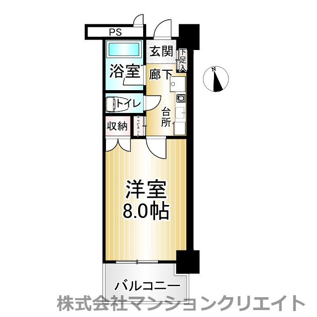 アペックス成和（投資）の間取り|現況と間取図が異なる場合は現況を優先とします。