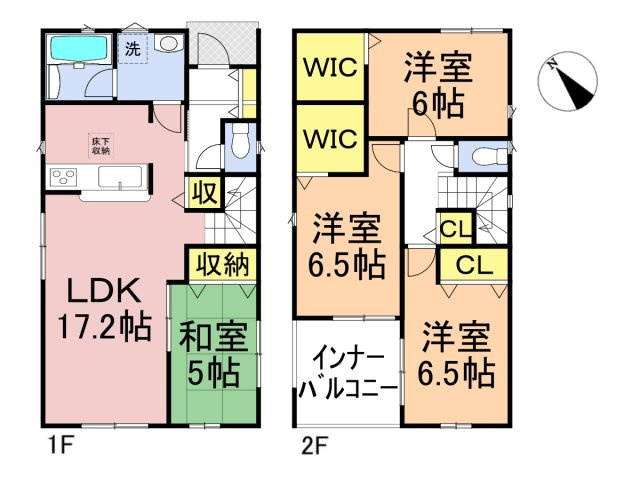 クワイエ　岐阜市日光町第５　全１区画分譲の間取り|■１号棟　■ヤマダ不動産　株式会社リライフ　
■夢のマイホーム購入をフルサポートします！