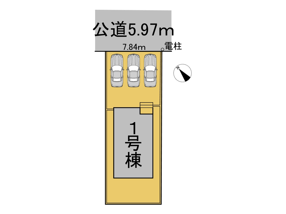 クワイエ　岐阜市日光町第５　全１区画分譲の区画図|■区画図
■YAMADA電機の　ヤマダ不動産　株式会社リライフ　
いつでもお問合わせ下さい。