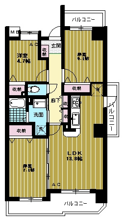 ベルドミール弐番館の間取り