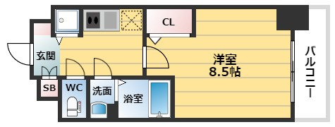 【間取り】 | クリスタルグランツ梅田Ⅱ