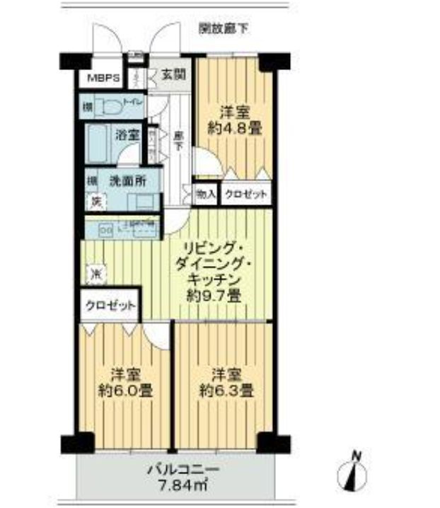 ニューライフマンション木場の間取り