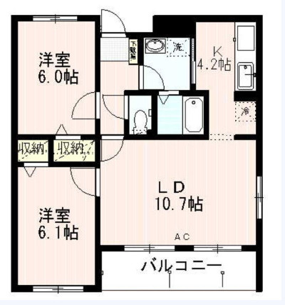 リベルタ椿の間取り