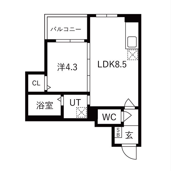 F asecia Tabit（エフアセシアタビット）の間取り