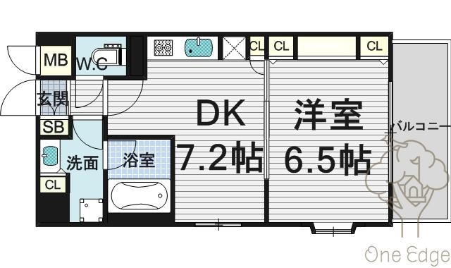 KAISEI梅田の間取り