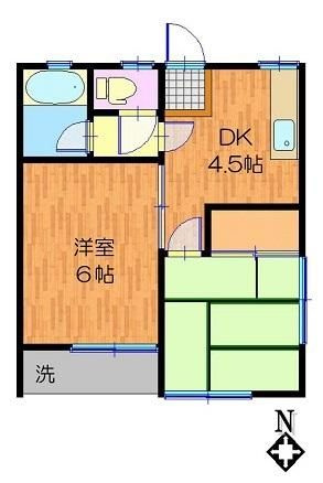 鈴木ハイツの間取り