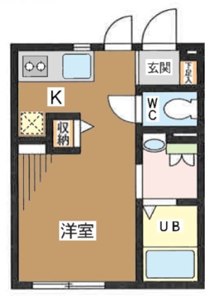 ベルーガ下北沢 の間取り|間取りです。