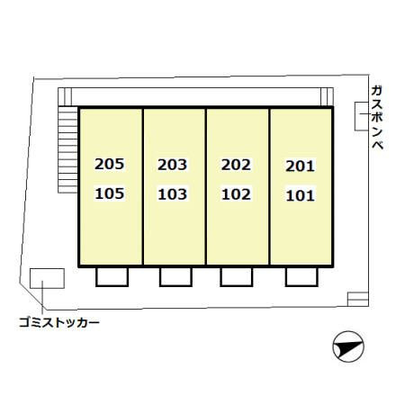 プラッツ豊四季の区画図