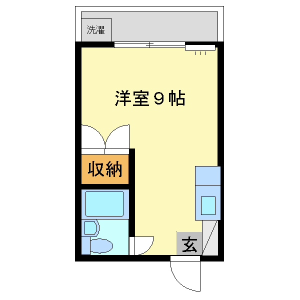 ハイツ琉大の間取り