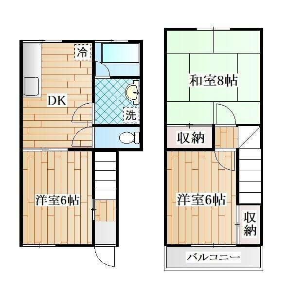 コーポかがやきの間取り