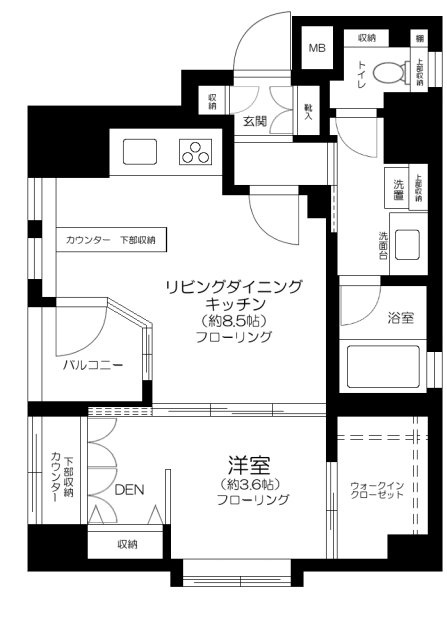 ディ・レジデンセス銀座東の間取り