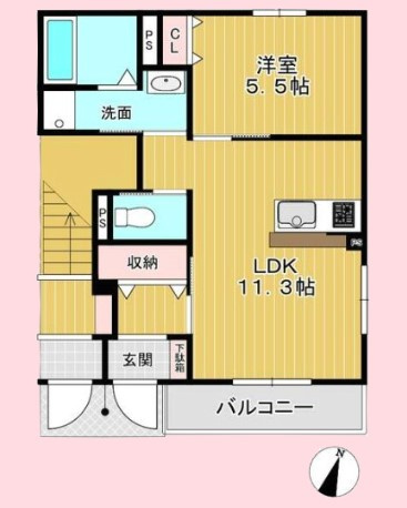 ヴィラ調の杜の間取り