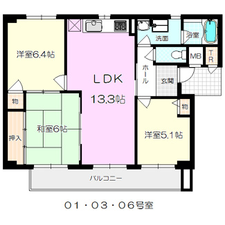 【間取り】 | デジャビュ東園田
