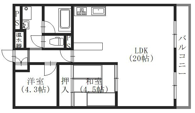 桂ガーデンハイツの間取り
