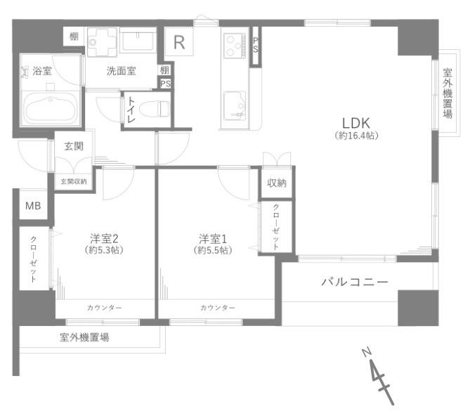 ナビウス根岸参丁目の間取り