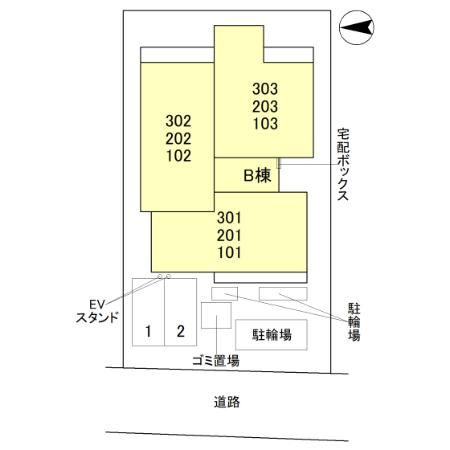 TORISIA千里丘Ⅱの区画図