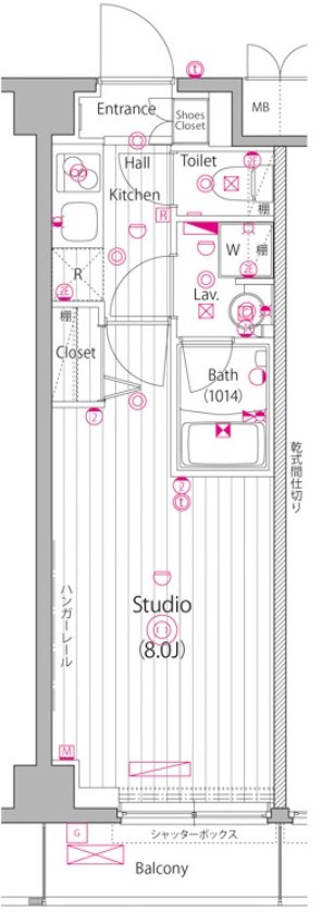 ガーラ・ヒルズ不動前の間取り|間取りです。